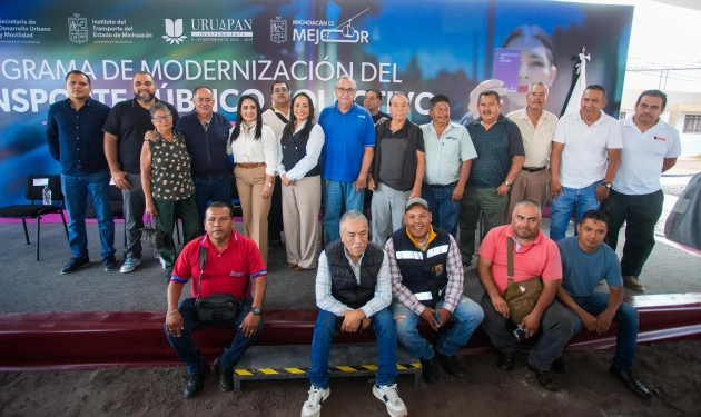 Con transportistas, Gladyz Butanda arranca modernización de camiones urbanos en Uruapan 